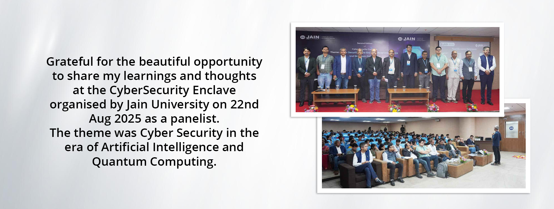 CyberSecurity Enclave organised by Jain University